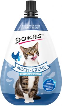 Dokas Cat Milch-Creme mit Hühnerbrust 80g (Menge: 8 je Bestelleinheit)