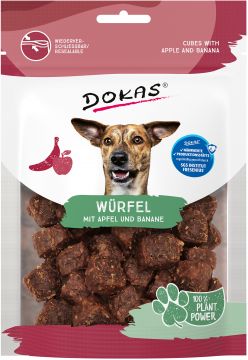 Dokas Dog Würfel mit Apfel & Banane 105g (Menge: 5 je Bestelleinheit)