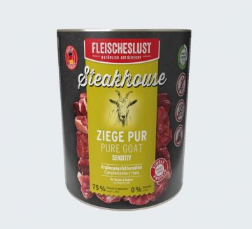 Fleischeslust Steakhouse Ziege pur 800g (Menge: 6 je Bestelleinheit)