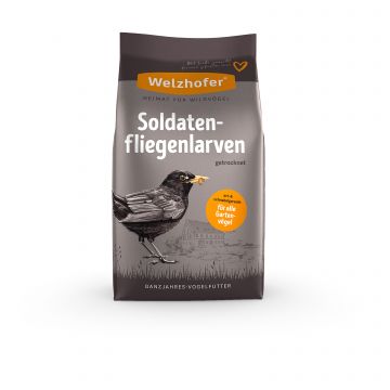 Welzhofer Soldatenfliegenlarven getrocknet 250 g (Menge: 8 je Bestelleinheit)