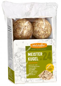 Welzhofer Bird Meisterkugeln No. 24 ohne Schalen 6x100 g (ohne Netz) (Menge: 12 je Bestelleinheit)