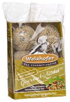 Welzhofer Bird Gourmetknödel &quote;Mit Insekten&quote; 6x100g (Menge: 12 je Bestelleinheit)