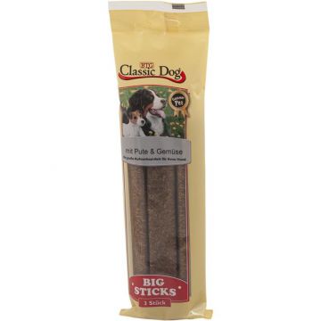Classic Dog Snack Big Sticks Pute & Gemüse 3er Pack (Menge: 16 je Bestelleinheit) Classic Dog Snack Big Sticks Pute & Gemüse 3er Pack (Menge: 16 je Bestelleinheit)