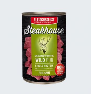 Fleischeslust Steakhouse Wild pur 400g