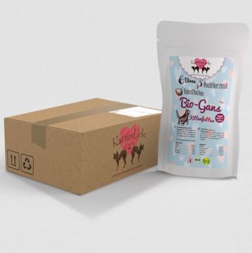 Katzenliebe Kitten Bio-Gans mit Bio-Birne PB 100g (Menge: 15 je Bestelleinheit) Katzenliebe Kitten Bio-Gans mit Bio-Birne PB 100g (Menge: 15 je Bestelleinheit)