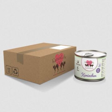Katzenliebe Kaninchen mit Bio-Birne & Bio-Kokosflocken Dose 200g (Menge: 12 je Bestelleinheit) Katzenliebe Kaninchen mit Bio-Birne & Bio-Kokosflocken Dose 200g (Menge: 12 je Bestelleinheit)
