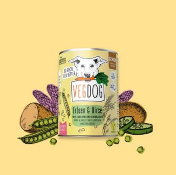 VEGDOG Senior Erbsen & Hirse 400g (Menge: 6 je Bestelleinheit) VEGDOG Senior Erbsen & Hirse 400g (Menge: 6 je Bestelleinheit)