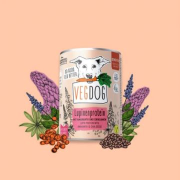 VEGDOG Sensitive Lupinenprotein 400g (Menge: 6 je Bestelleinheit) VEGDOG Sensitive Lupinenprotein 400g (Menge: 6 je Bestelleinheit)