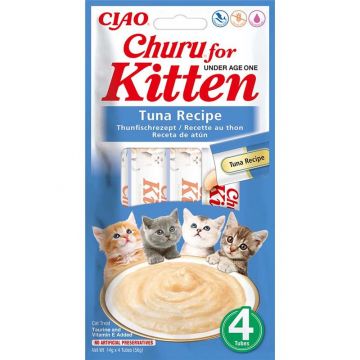 Inaba Cat Churu Kitten Tuna 4x14g