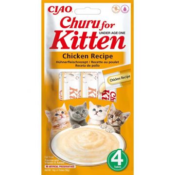 Inaba Cat Churu Kitten Chicken 4x14g