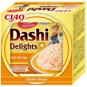 Inaba Cat Dashi Delights Chicken 70g (Menge: 6 je Bestelleinheit) Inaba Cat Dashi Delights Chicken 70g (Menge: 6 je Bestelleinheit)