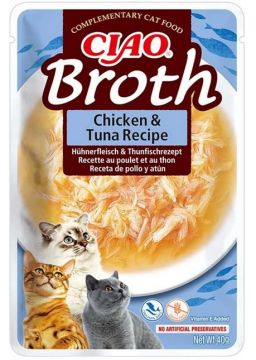 Inaba Cat Ciao Brooth Chicken & Tuna 40g Inaba Cat Ciao Brooth Chicken & Tuna 40g
