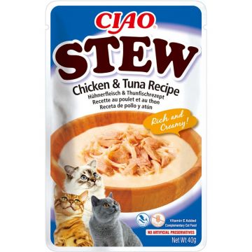 Inaba Cat Ciao Stew Chicken & Tuna 40g Inaba Cat Ciao Stew Chicken & Tuna 40g