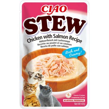 Inaba Cat Ciao Stew Chicken & Salmona 40g Inaba Cat Ciao Stew Chicken & Salmona 40g