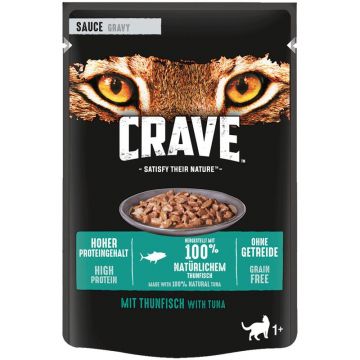 Crave Cat Frischebeutel Thunfisch 85 g (Menge: 28 je Bestelleinheit) Crave Cat Frischebeutel Thunfisch 85 g (Menge: 28 je Bestelleinheit)