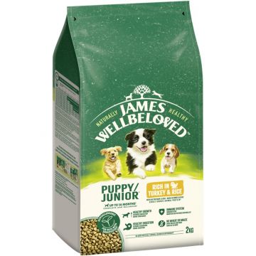 James Wellbeloved Dog Puppy Junior Truthahn & Reis 2kg