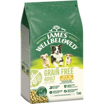 James Wellbeloved Dog Getreidefrei Truthahn & Gemüse 1,5kg