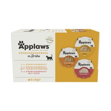 Applaws Cat Pots Nassfutter Multipack mit Hühnchen Selection 8 x 60g Applaws Cat Pots Nassfutter Multipack mit Hühnchen Selection 8 x 60g