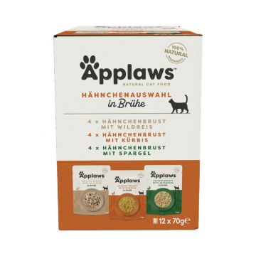 Applaws Cat Nassfutter Frischebeutel Multipack mit Hühnchen 12 x 70 g Applaws Cat Nassfutter Frischebeutel Multipack mit Hühnchen 12 x 70 g