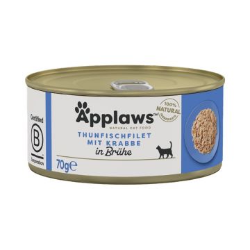 Applaws Cat Nassfutter Dose Thunfischfilet & Krabben 70 g (Menge: 24 je Bestelleinheit) Applaws Cat Nassfutter Dose Thunfischfilet & Krabben 70 g (Menge: 24 je Bestelleinheit)