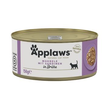 Applaws Cat Nassfutter Dose Makrele & Sardine 156 g (Menge: 24 je Bestelleinheit) Applaws Cat Nassfutter Dose Makrele & Sardine 156 g (Menge: 24 je Bestelleinheit)