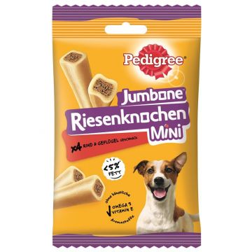 Pedigree Snack Riesenknochen Mini mit Rind & Geflügelgeschmack 160g (Menge: 8 je Bestelleinheit) Pedigree Snack Riesenknochen Mini mit Rind & Geflügelgeschmack 160g (Menge: 8 je Bestelleinheit)