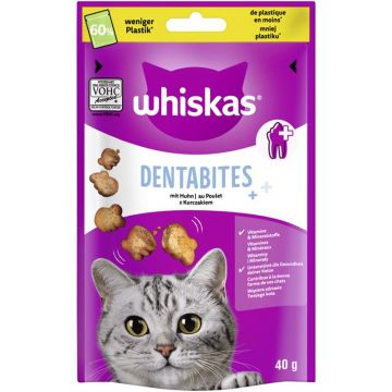 Whiskas Snack Dentabites mit Huhn 40g (Menge: 6 je Bestelleinheit)