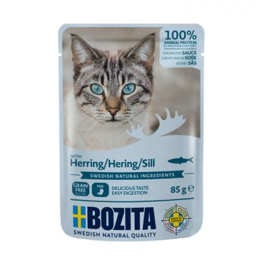 Bozita Häppchen in Sauce mit Hering 85 g (Menge: 12 je Bestelleinheit) Bozita Häppchen in Sauce mit Hering 85 g (Menge: 12 je Bestelleinheit)