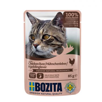 Bozita Häppchen in Gelee mit Hühnchenleber 85 g (Menge: 12 je Bestelleinheit) Bozita Häppchen in Gelee mit Hühnchenleber 85 g (Menge: 12 je Bestelleinheit)