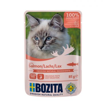 Bozita Häppchen in Gelee mit Lachs 85 g (Menge: 12 je Bestelleinheit) Bozita Häppchen in Gelee mit Lachs 85 g (Menge: 12 je Bestelleinheit)
