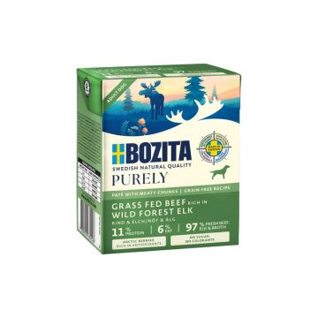 Bozita Purely Paté mit Rind & Elch 370 g (Menge: 6 je Bestelleinheit) Bozita Purely Paté mit Rind & Elch 370 g (Menge: 6 je Bestelleinheit)