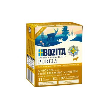 Bozita Purely Paté mit Huhn & Hirsch 370 g (Menge: 6 je Bestelleinheit) Bozita Purely Paté mit Huhn & Hirsch 370 g (Menge: 6 je Bestelleinheit)