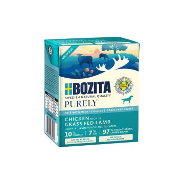 Bozita Purely Paté mit Huhn & Lamm 370 g (Menge: 6 je Bestelleinheit) Bozita Purely Paté mit Huhn & Lamm 370 g (Menge: 6 je Bestelleinheit)
