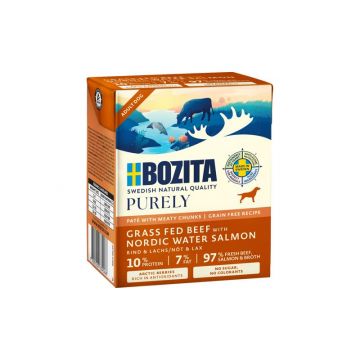 Bozita Purely Paté mit Rind & Lachs 370 g (Menge: 6 je Bestelleinheit) Bozita Purely Paté mit Rind & Lachs 370 g (Menge: 6 je Bestelleinheit)