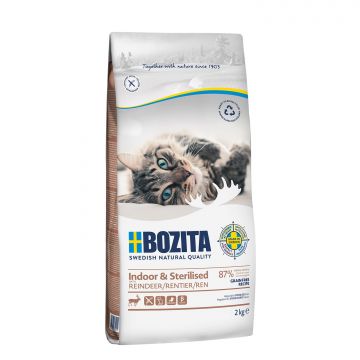 Bozita Indoor & Sterilised Grain free mit Rentier 2 kg