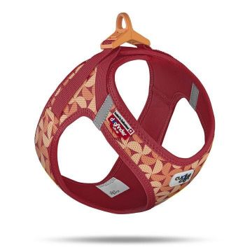 Curli Clasp Vest Geschirr LE26 SemiCircle Rot XS