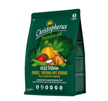 Christopherus Vegetarian Erbse, Tapioka mit Kürbis 4kg Christopherus Vegetarian Erbse, Tapioka mit Kürbis 4kg