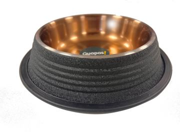 Quapas Dog Bowl non-skid Black 29cm