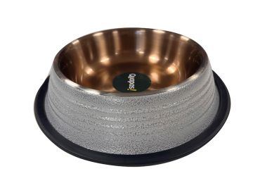 Quapas Dog Bowl non-skid Light Grey 29cm