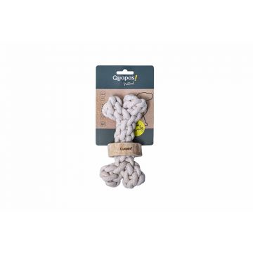 Quapas Dog Toy Coffeewood Bone M
