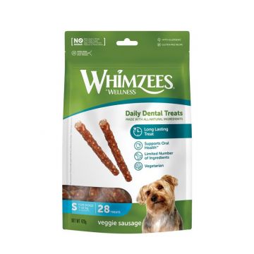 Whimzees Dog Veggie Sausage S 360g Whimzees Dog Veggie Sausage S 360g