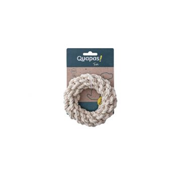 Quapas Dog Toy Rope Round Natural M 15 cm
