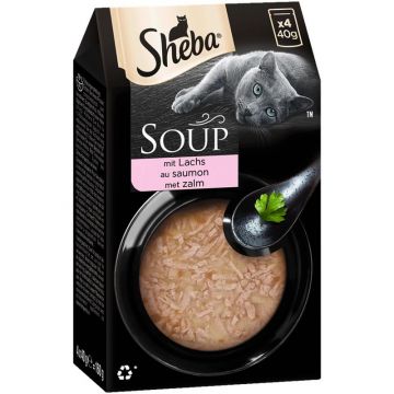 Sheba Portionsbeutel Multipack Soup mit Lachs 4x40g (Menge: 10 je Bestelleinheit) Sheba Portionsbeutel Multipack Soup mit Lachs 4x40g (Menge: 10 je Bestelleinheit)