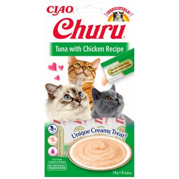 Inaba Cat Churu Tuna & Chicken 4 x 14g