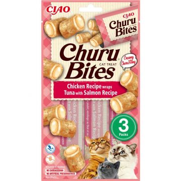 Inaba Cat Churu Bites Chicken, Tuna & Scallop 3 x 10g