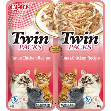 Inaba Cat Ciao TwinPack Tuna & Chicken 2x40g Inaba Cat Ciao TwinPack Tuna & Chicken 2x40g