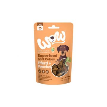 Wow Dog Superfood Soft Cubes Pferd mit Fenchel 150g Wow Dog Superfood Soft Cubes Pferd mit Fenchel 150g