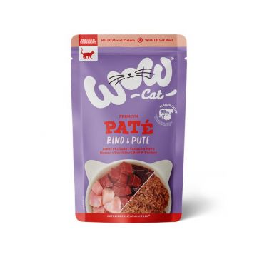 Wow Cat PB Adult Rind & Pute 125g (Menge: 12 je Bestelleinheit) Wow Cat PB Adult Rind & Pute 125g (Menge: 12 je Bestelleinheit)
