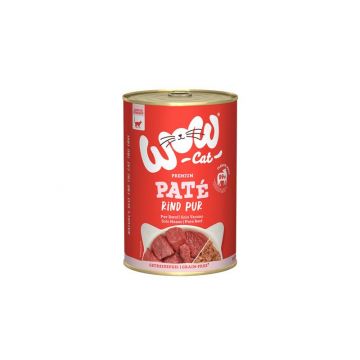 Wow Cat Dose Adult Rind Pur 400g (Menge: 6 je Bestelleinheit) Wow Cat Dose Adult Rind Pur 400g (Menge: 6 je Bestelleinheit)