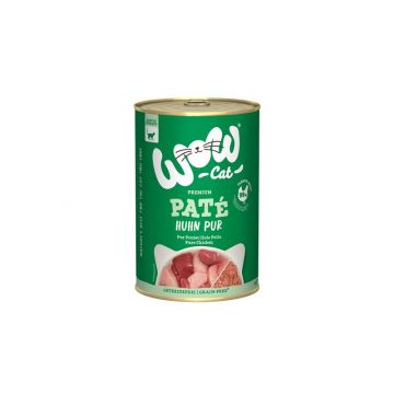 Wow Cat Dose Adult Huhn Pur 400g (Menge: 6 je Bestelleinheit) Wow Cat Dose Adult Huhn Pur 400g (Menge: 6 je Bestelleinheit)